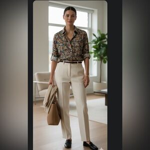 VTG 90s Lizwear Floral Button Up Shirt Dark Romantic Rose Print